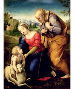 Raphael, The Holy Family with a Lamb, 1507 (oil on panel)