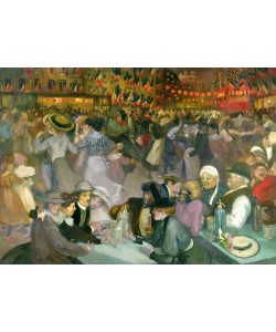 Théophile-Alexandre Steinlen, Ball on the 14th July (oil on canvas)