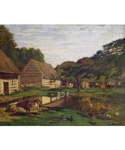Claude Monet, A Farmyard in Normandy, c.1863 (oil on canvas)