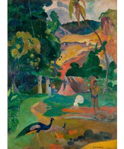 Paul Gauguin, Matamoe or, Landscape with Peacocks, 1892 (oil on canvas)