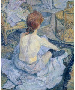 Henri de Toulouse-Lautrec, Woman at her Toilet, 1896 (oil on cardboard) (see 146949)