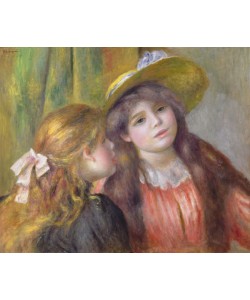 Pierre-Auguste Renoir, Portrait of Two Girls, c.1890-92 (oil on canvas)