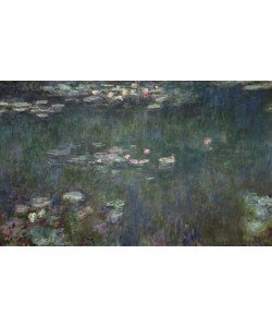 Claude Monet, Waterlilies: Green Reflections, 1914-18 (central section) (oil on canvas) (see also 70302 & 56001)