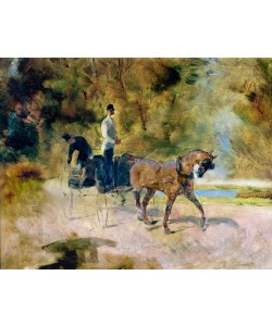 Henri de Toulouse-Lautrec, A Dog-Cart, 1880 (oil on canvas)