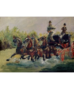 Henri de Toulouse-Lautrec, Alphonse de Toulouse-Lautrec-Monfa (1838-1913) Driving his Mail-Coach in Nice, 1881 (oil on canvas)