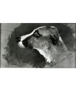 Henri de Toulouse-Lautrec, Head of a Dog with Short Ears, 1879