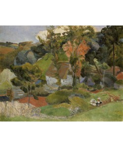 Paul Gauguin, Landscape at Pont Aven, 1888 (oil on canvas)