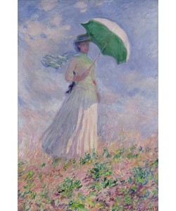 Claude Monet, Woman with a Parasol turned to the Right, 1886 (oil on canvas)