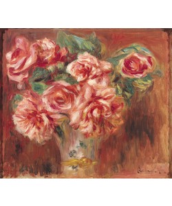 Pierre-Auguste Renoir, Roses in a Vase, c.1890 (oil on canvas)