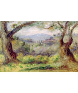 Pierre-Auguste Renoir, Landscape at Les Collettes, 1910 (oil on canvas)