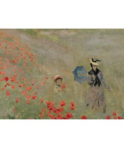 Claude Monet, Wild Poppies, near Argenteuil (Les Coquelicots: environs d'Argenteuil), 1873 (oil on canvas) (detail of 7998)