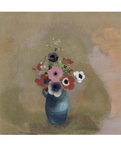 Odilon Redon, Bouquet of anemones (pastel)