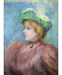 Pierre-Auguste Renoir, Portrait of Mademoiselle Dieterle (pastel on paper)