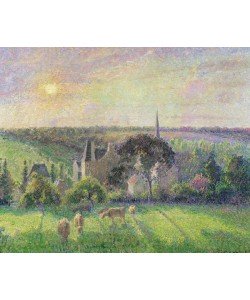 Camille Pissarro, The Church and Farm of Eragny, 1895 (oil on canvas)