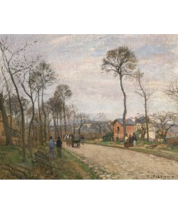 Camille Pissarro, The Road from Louveciennes, 1870 (oil on canvas)