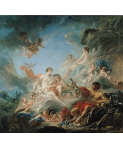 Francois Boucher, The Forge of Vulcan, or Vulcan presenting arms for Aeneas to Venus, tapestry cartoon, 1757 (oil on canvas)