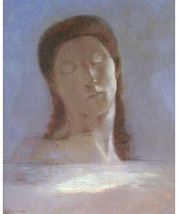 Odilon Redon, The Closed Eyes, 1890 (oil on paper)