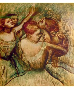 Edgar Degas, The Green Dancers (pastel on paper)