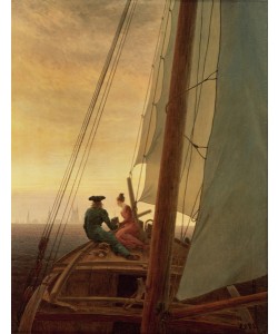 Caspar David Friedrich, On Board a Sailing Ship, 1819 (oil on canvas)