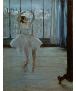 Edgar Degas, Dancer in Front of a Window (Dancer at the Photographer's Studio) c.1874-77 (oil on canvas)