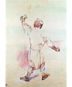 Henri de Toulouse-Lautrec, The Back of a Man in a Long Shirt, 1888 (oil on wood)