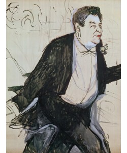 Henri de Toulouse-Lautrec, Caudieux (study for a poster), 1893 (oil on card)