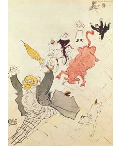 Henri de Toulouse-Lautrec, The Enraged Cow (poster dedicated to the artist's friend Simonet), 1896 (colour lithograph)