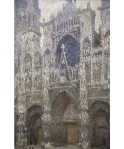 Claude Monet, Rouen Cathedral, the west portal, Harmony in Grey, 1894 (oil on canvas)