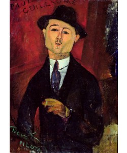 Amedeo Modigliani, Paul Guillaume (1893-1934) Novo Pilota, 1915 (oil on cardboard)