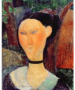Amedeo Modigliani, Woman with a Velvet Neckband, c.1915 (oil on canvas)