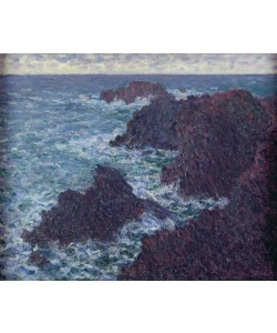 Claude Monet, The Rocks at Belle-Ile, the Wild Coast, 1886 (oil on canvas)