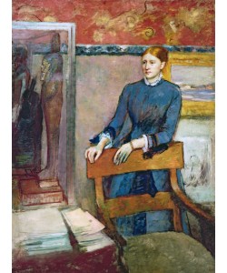Edgar Degas, Helene Rouart in her Father's Study, c.1886 (oil on canvas)