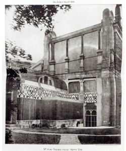 English Photographer, Mr. Alma Tadema's House, North Side, 34 Grove End Road, London, 1889 (b/w photo)