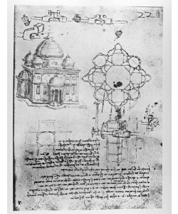 Leonardo da Vinci, Design for a church, fol. 4r (pen & ink on paper)