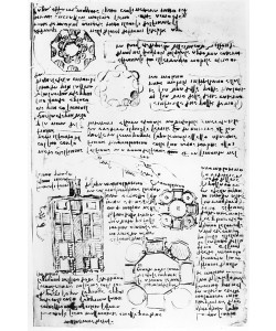 Leonardo da Vinci, Design for a palace and park (Romorantin), fol. 270v from the Codex Arundel, c.1517-18 (pen & ink on paper)