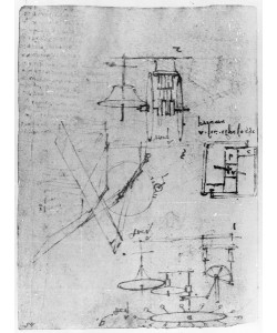 Leonardo da Vinci, Fol. 45r, from the Codex Forster III, 1480s-1494 (pen and ink on paper)