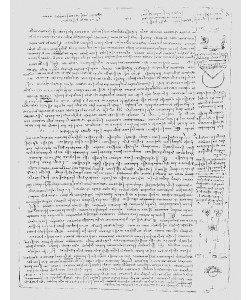 Leonardo da Vinci, Page from the Codex Leicester, 1508-12 (pen & ink on paper)