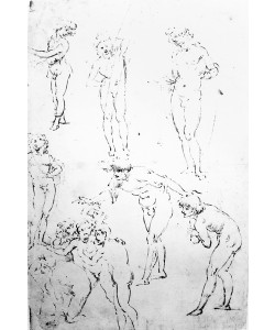 Leonardo da Vinci, Figural Studies for the Adoration of the Magi, c.1481 (pen and ink on paper)