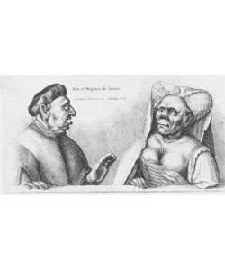Leonardo da Vinci, Rex et Regina de Tunis (chalk on paper)