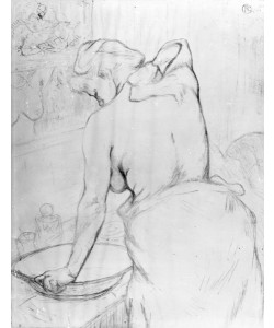 Henri de Toulouse-Lautrec, Woman washing herself at a basin, 1896 (litho)