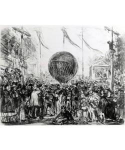 Edouard Manet, The Balloon, 1862 (litho)