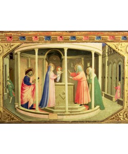 Fra Angelico, The Presentation in the Temple, from the predella of the Annunciation Altarpiece (tempera and gold on canvas)