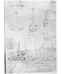 Leonardo da Vinci, Fol. 20r from Paris Manuscript B, 1488-90 (pen & ink on paper)
