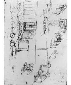 Leonardo da Vinci, Machine designs, fol. 367r-b (pen and ink on paper)