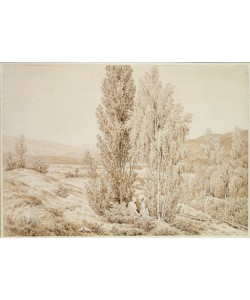 Caspar David Friedrich, Summer (sepia ink and pencil on paper)