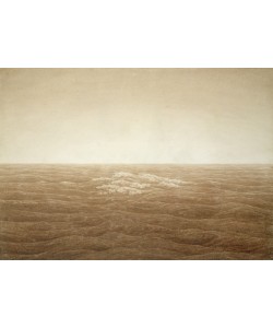 Caspar David Friedrich, Sea at Sunrise, 1828 (sepia ink over pencil on paper)