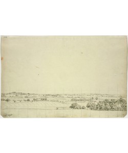 Caspar David Friedrich, View towards Putbus (pen and pencil on paper)