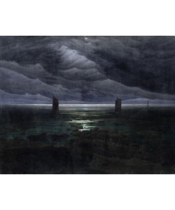 Caspar David Friedrich, Sea Shore in Moonlight, 1835-36 (oil on canvas)