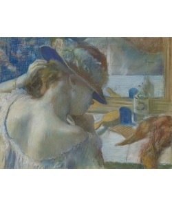 Edgar Degas, In Front of the Mirror, 1889 (pastel on paper) (see 141380 for unframed version)