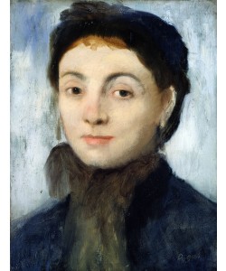 Edgar Degas, Portrait of Josephine Gaujelin, 1867 (oil on mahogany panel)